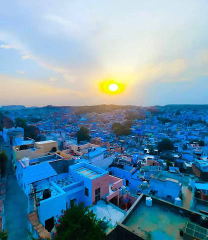 Blue City Streets Jodhpur featuring vibrant blue-painted houses, narrow heritage lanes, traditional doors, and peaceful alleys reflecting the city’s culture and charm.
